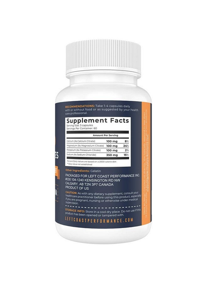 Left Coast Performance Ement 180 Capsules. Electrolyte Pills For Ketogenic Diet. Magnesium Potassium Sodium Calcium. Electrolytes Keto Tablets For Hydration Support* By Left Coast Performance - Image 2