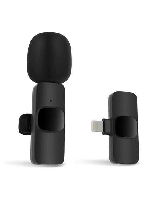 Wireless microphone for iPhone，iPad，wireless clip-on microphone,recording microphone,wireless lavalier microphone,mini microphone,professional microphone,studio microphone.