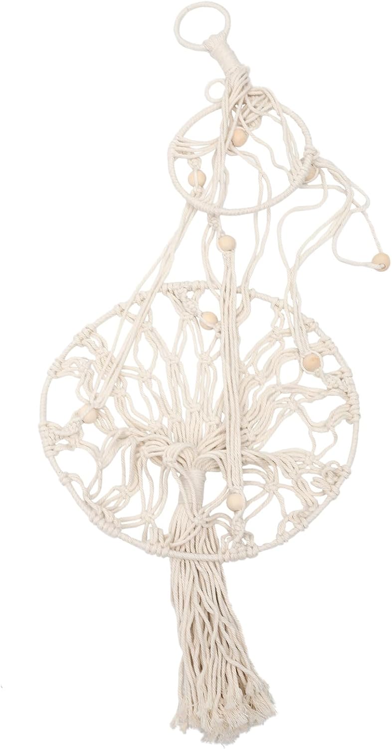 Bohemian Woven Cat Hanging Bed Macrame Cat Swing Hammock 30cm Small Pet Swing Sleeping Bed for Indoor to 10 Lbs - Image 1