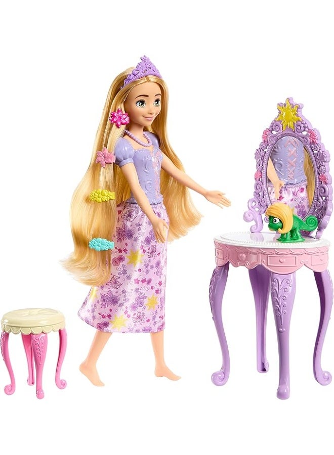 Disney Princess Disney Princess Fashion Doll Rapunzel's Vanity HLX28 - Image 5