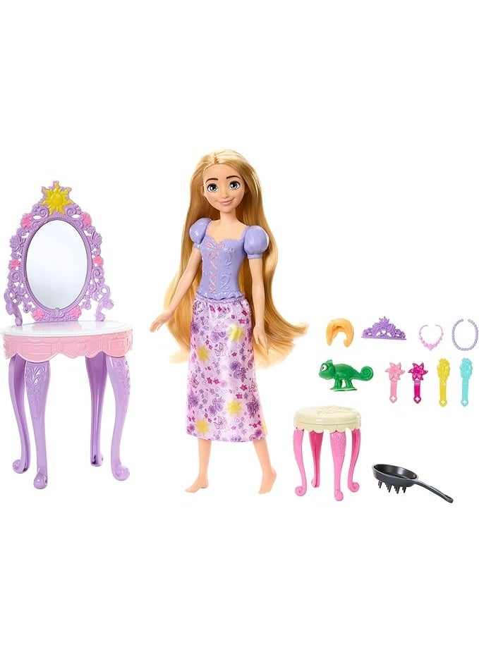 Disney Princess Disney Princess Fashion Doll Rapunzel's Vanity HLX28 - Image 3