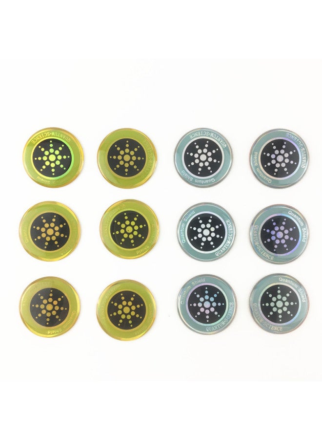 Mobile Phone Anti-radiation Sticker Drop Glue Black Technology Mobile Phone Quantum Shield Negative Ion Energy Anti-radiation Mobile Phone Sticker Logo-Color:Silver (naked) - Image 1