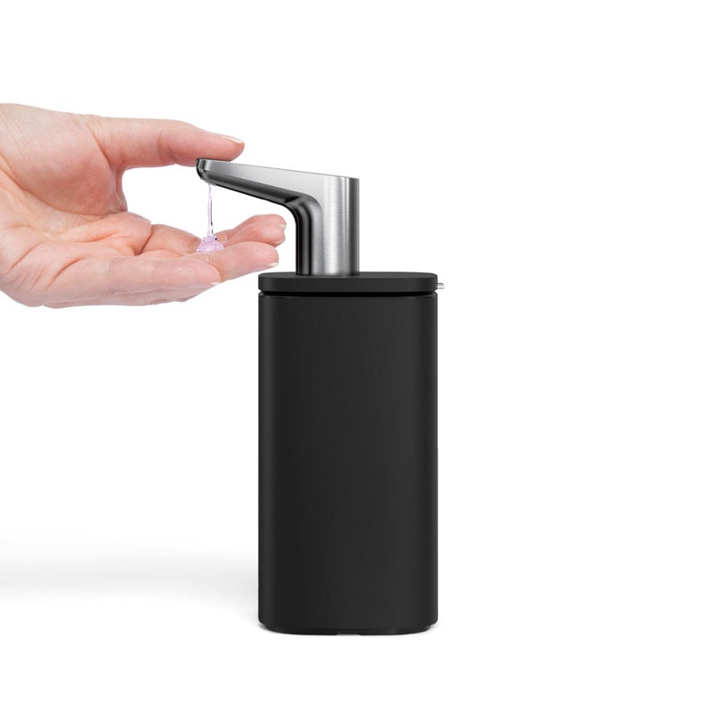 simplehuman 16 oz. Pulse Pump  Liquid Soap Dispenser  Drip Free Hand Soap Pump  Black Stainless Steel - Image 2