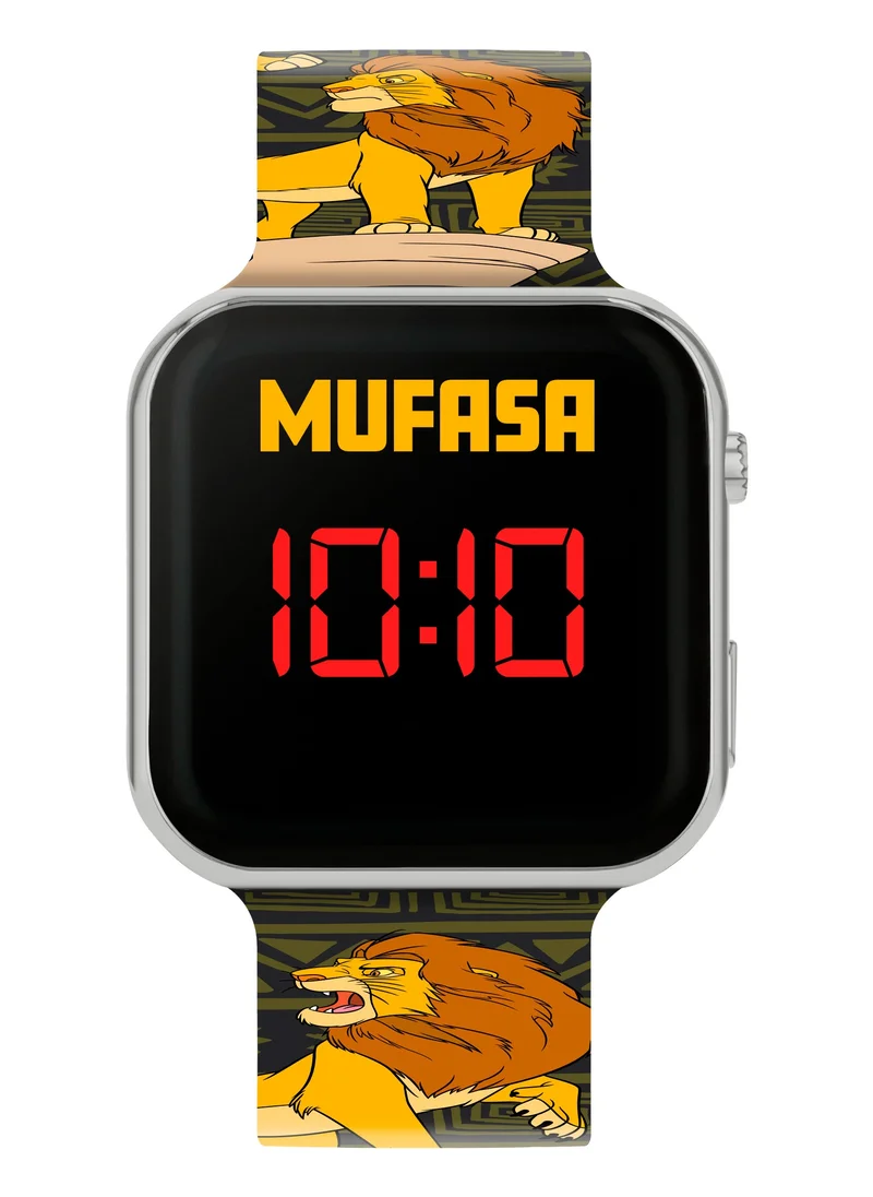 Disney Disney Lion King Mufasa Black Strap LED Watch - LKG4010