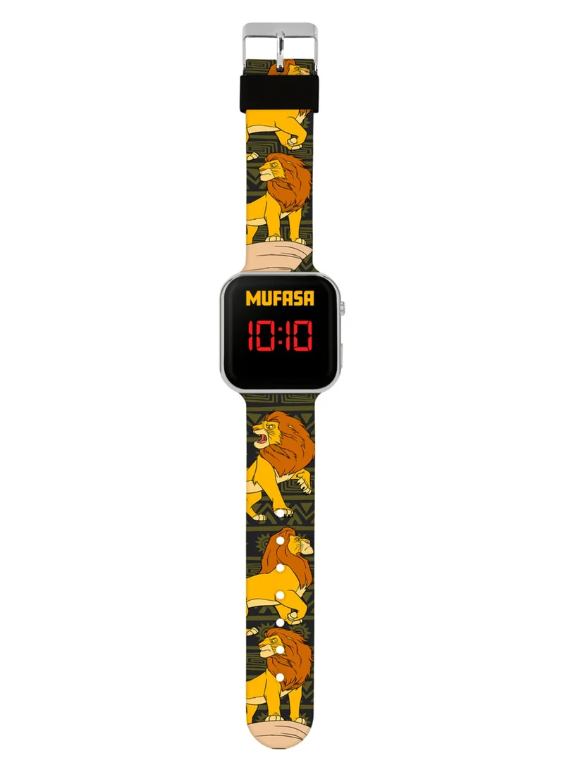 Disney Disney Lion King Mufasa Black Strap LED Watch - LKG4010