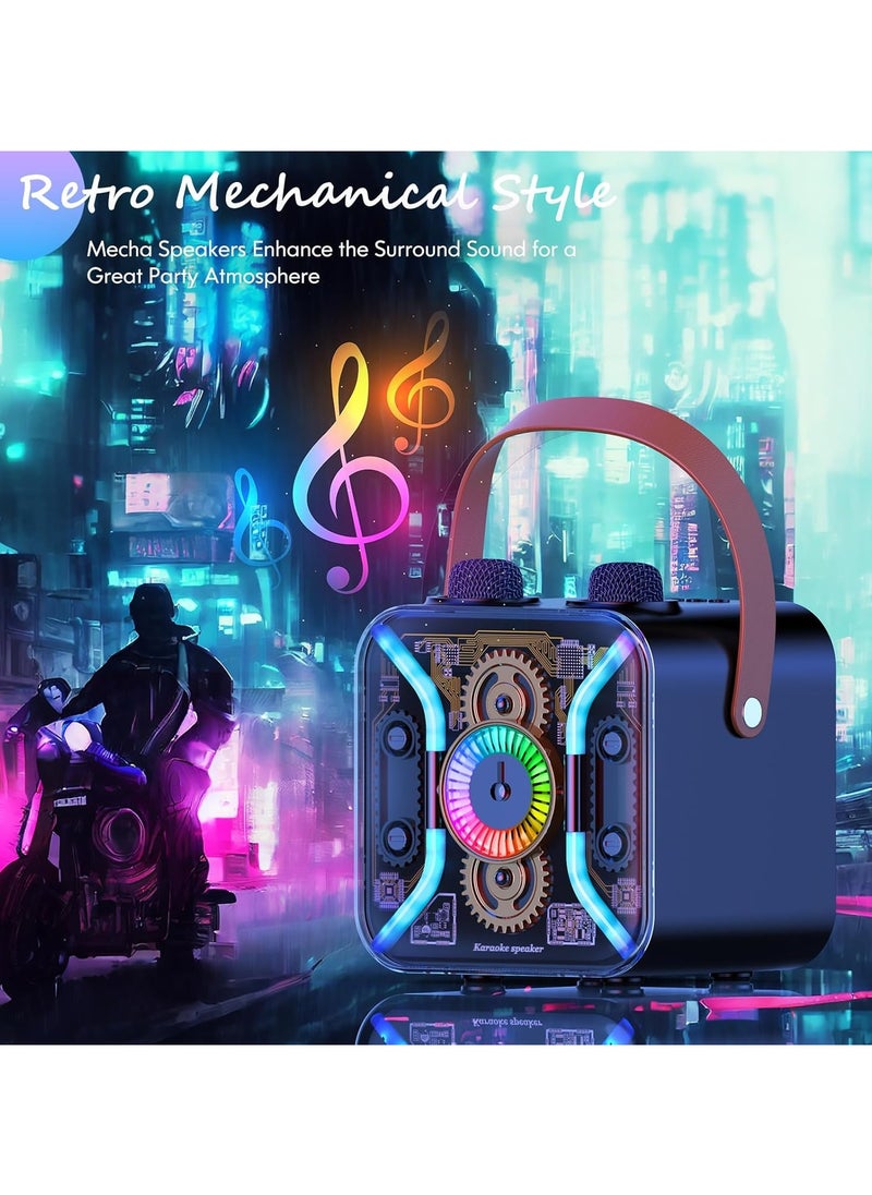 Generic Karaoke Machine for Adults Kids Girls Boys Bluetooth Speaker PA System with LED Light  - Image 2