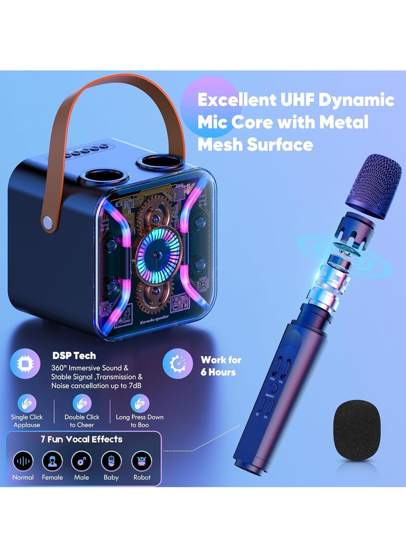 Generic Karaoke Machine for Adults Kids Girls Boys Bluetooth Speaker PA System with LED Light  - Image 5