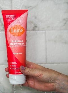 Lume LUMI Acidified Body Wash - Eliminates 3.5x Better Odor Than Soap, Controls Odor for 24 Hours, 8.5 oz (Peony Floral)  - Image 4