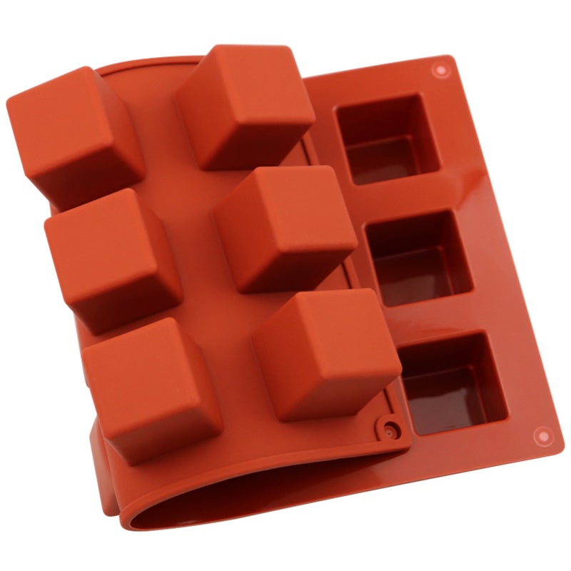Square Silicone Cake Mold: 15 Cavity Food Grade Silicone - Easy Demoulding Heat Resistant -60°C To 240°C Mold For Home Baking, DIY Candle Making Chocolate Crafting - Image 3