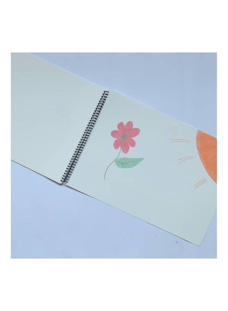 فاني مات Washable Silicone Coloring Pads Notebooks and Mat Never Ending 2 L - Image 4