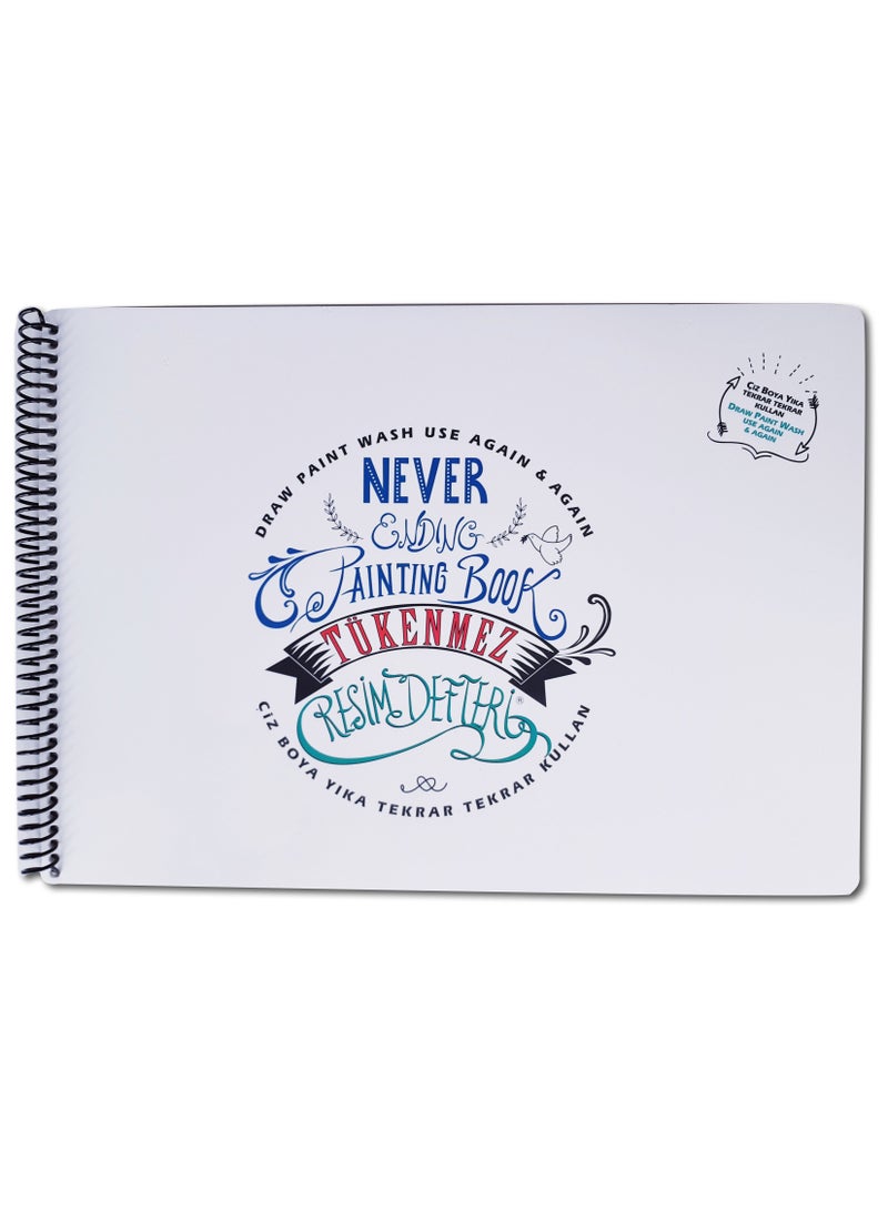 فاني مات Washable Silicone Coloring Pads Notebooks and Mat Never Ending 2 L - Image 3