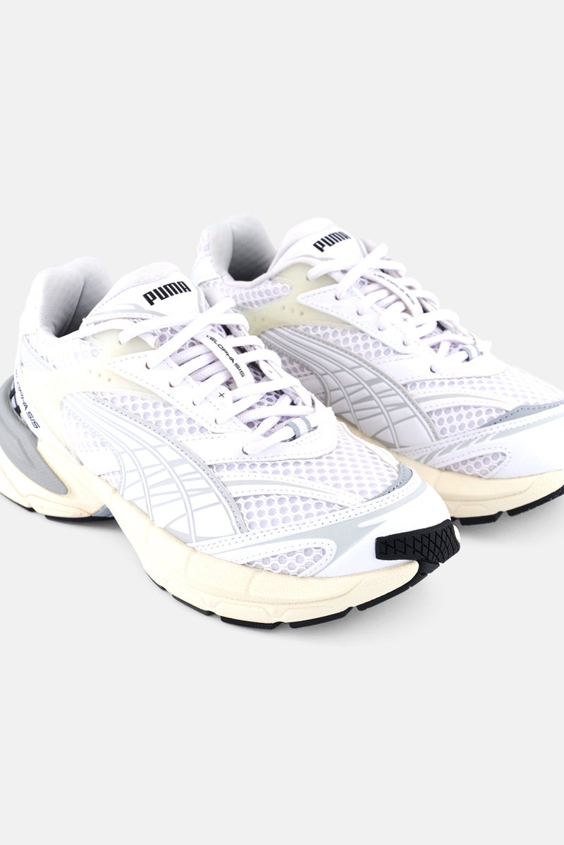 PUMA Puma x Select Kids Boy Velophasis Lace Up Running Shoes, White - Image 3