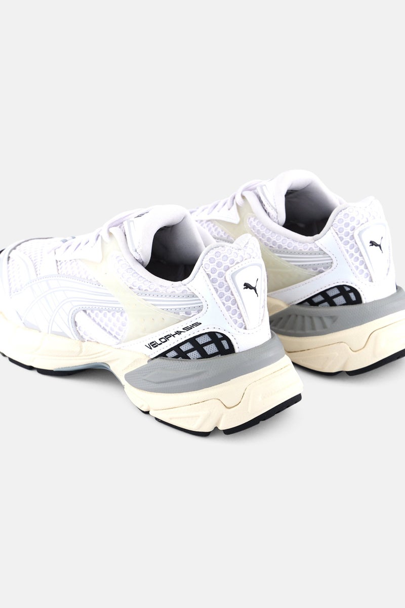 PUMA Puma x Select Kids Boy Velophasis Lace Up Running Shoes, White - Image 2