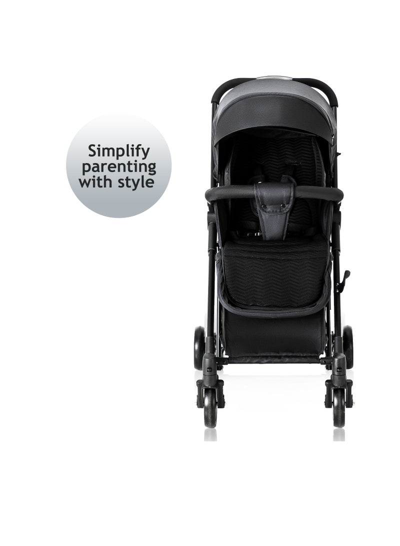 TEKNUM Teknum Stroller With Rocker with Pink Fashion Diaper tote Bag- Black  - Image 4
