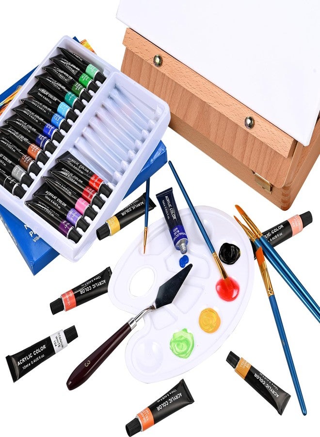 Goldge Art Supplies with Wooden Easel Box - Image 5