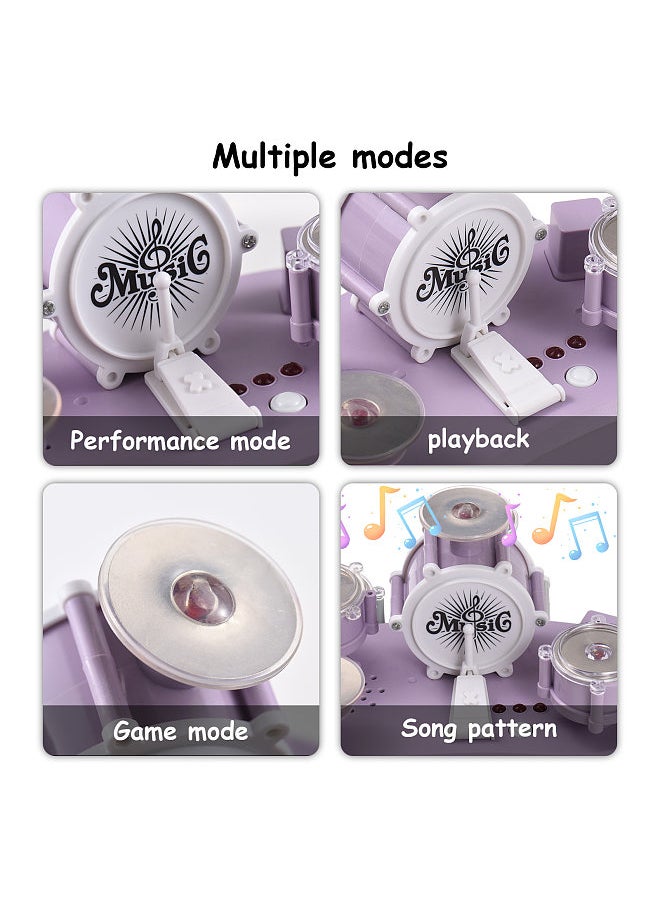 Generic - Mini Drum Set Finger Drum Touch Drum Percussion Instrument Handicraft Desk Instrument Game Musical Gift Enhance Hand Dexterity Multiple Modes Portable Mini Finger Drum Set - Image 1