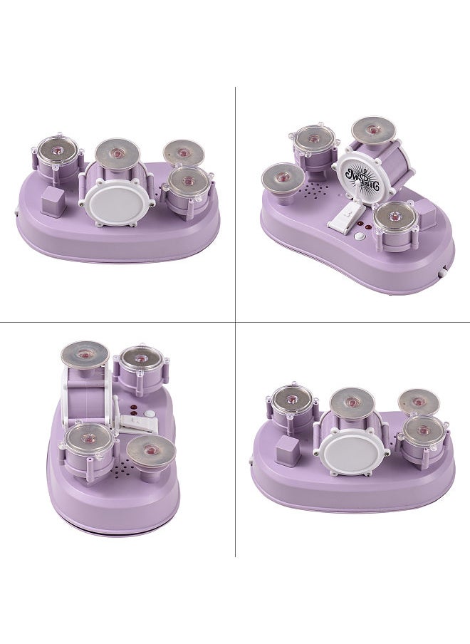 Generic - Mini Drum Set Finger Drum Touch Drum Percussion Instrument Handicraft Desk Instrument Game Musical Gift Enhance Hand Dexterity Multiple Modes Portable Mini Finger Drum Set - Image 1