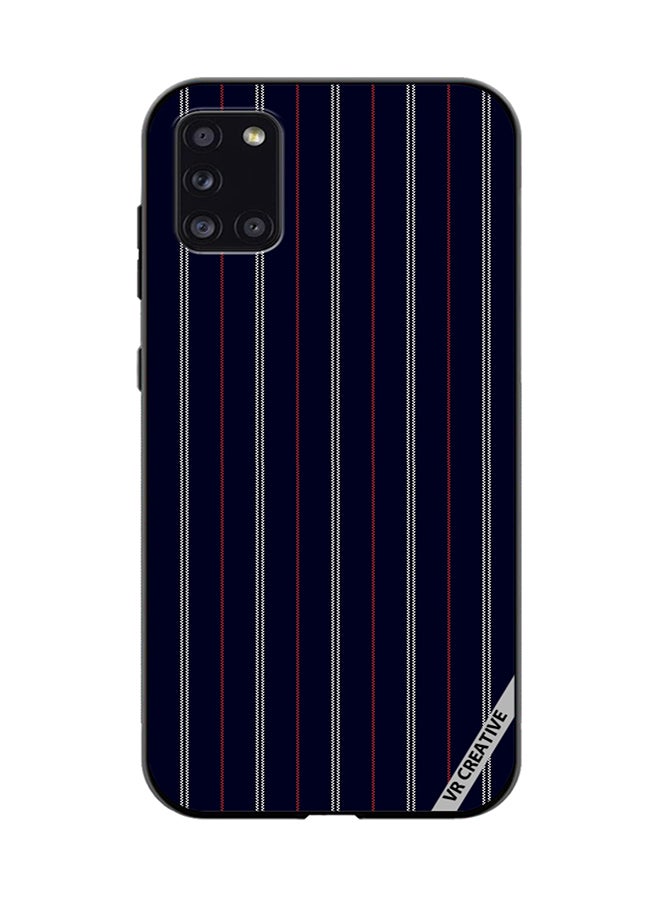VR CREATIVE Protective Case Cover For Samsung Galaxy A31 Strips Design Multicolour - Image 1