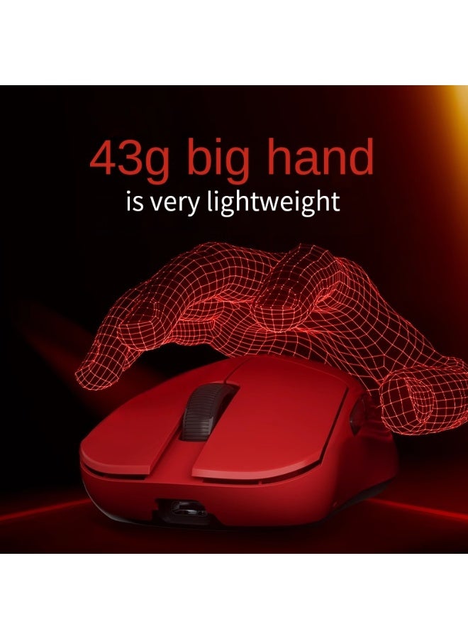 MADLIONS Madlions MAD G PRO Wireless Bluetooth Mouse Lightweight Continuous Working Range 500mAh Battery for Long-lasting Use Smart Speed ​​Low Delay Suitable for Gaming 1Kbps Wired + 8Kbps Wireless Connection 2.4GHz Wireless + Wired Rechargeable PAW 3395 Color White  - Image 4