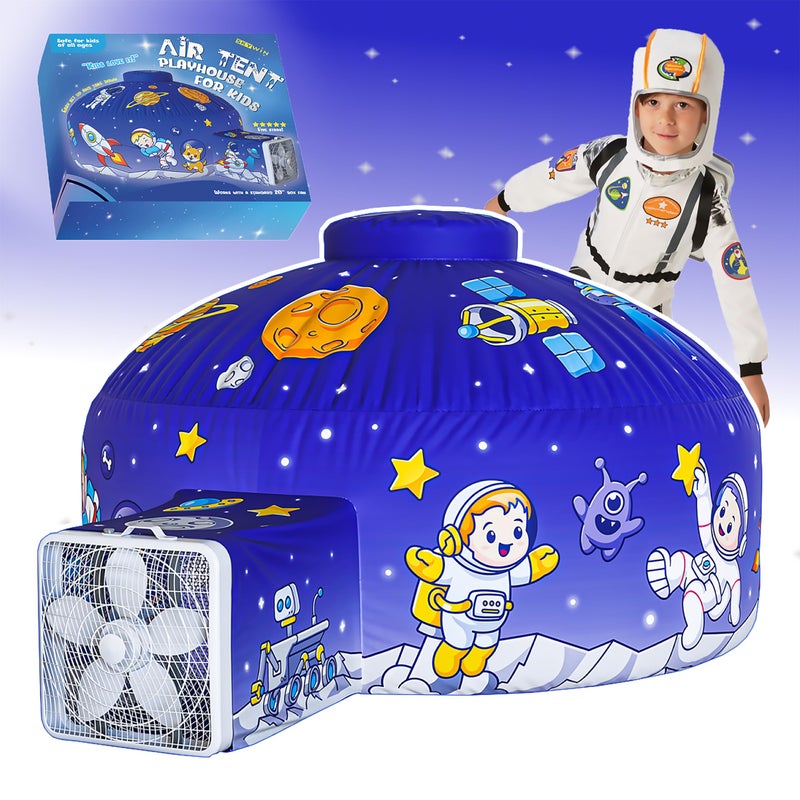 Skywin Inflatable Air Tent for Kids 77 x 50 Perfect for Social or Solo Imaginative Play Blow Up Tent Sets Up and Stores Away in Seconds Toddler Playhouse Fan NOT Included Space
