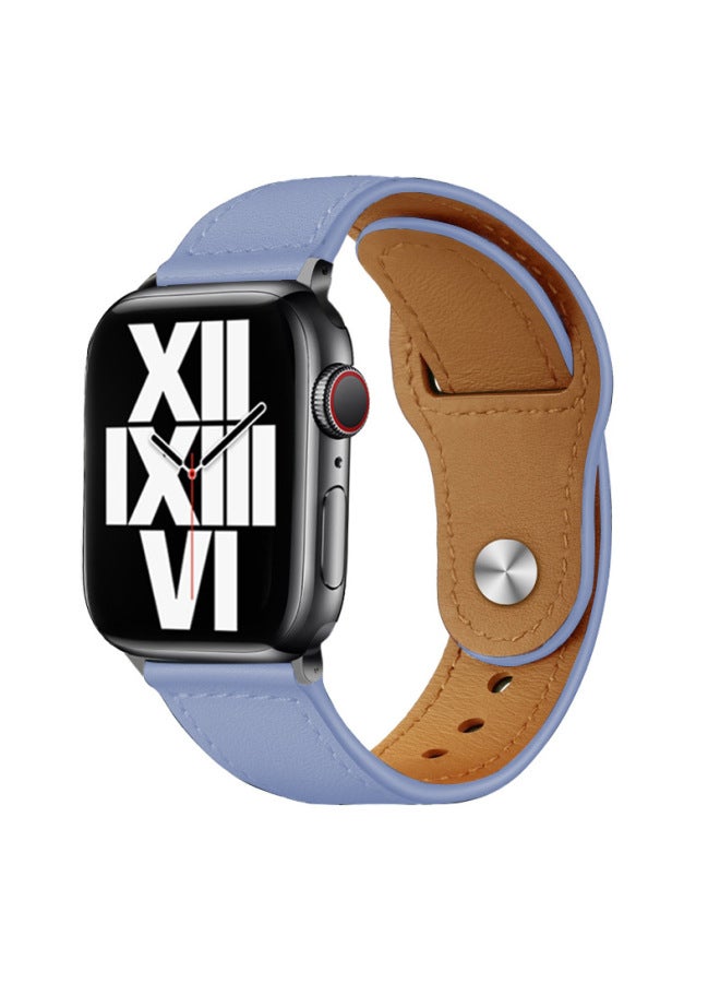 YLZ For Apple Watch Strap Iwatch543se Universal Business Single Nail Cowhide Apple Watch 6 Strap - Image 1