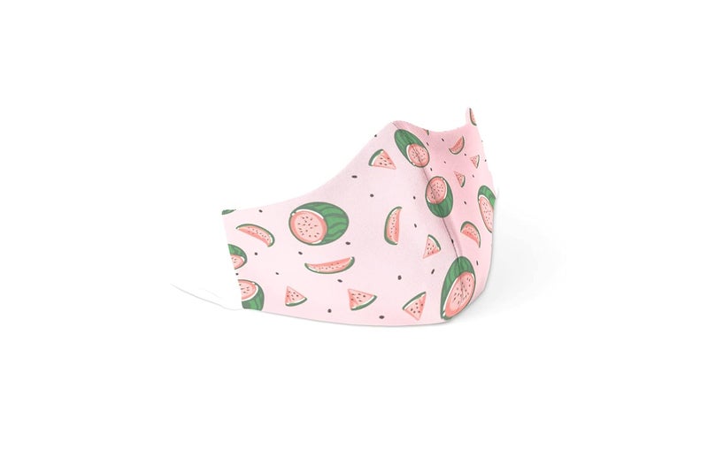 Story Sketchers Watermelon Cotton Face Mask 2 Ply Soft Loop With Adjusters  - Image 1