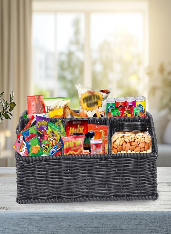 Duimbok Snack Organizer with 5-Compartment Rack Snack Bar Station for Pantry Counter, Snack Storage Shelf with Removable Bins and Labels, Pantry Organizers and Storage for Kitchen or Office - Image 4