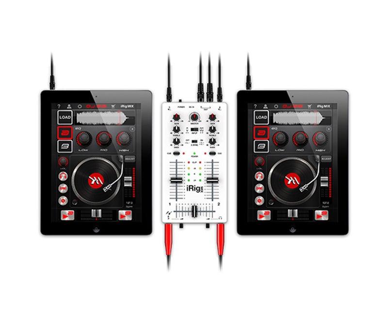IK Multimedia iRig MIX Portable Mini DJ Mixer for Phone Tablet Dual Channel EQ Crossfader Mobile Audio Mixing Console - Image 3