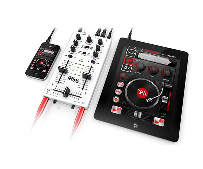 IK Multimedia iRig MIX Portable Mini DJ Mixer for Phone Tablet Dual Channel EQ Crossfader Mobile Audio Mixing Console - Image 2