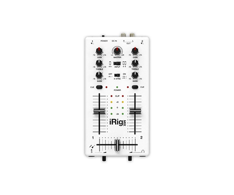 IK Multimedia iRig MIX Portable Mini DJ Mixer for Phone Tablet Dual Channel EQ Crossfader Mobile Audio Mixing Console - Image 1