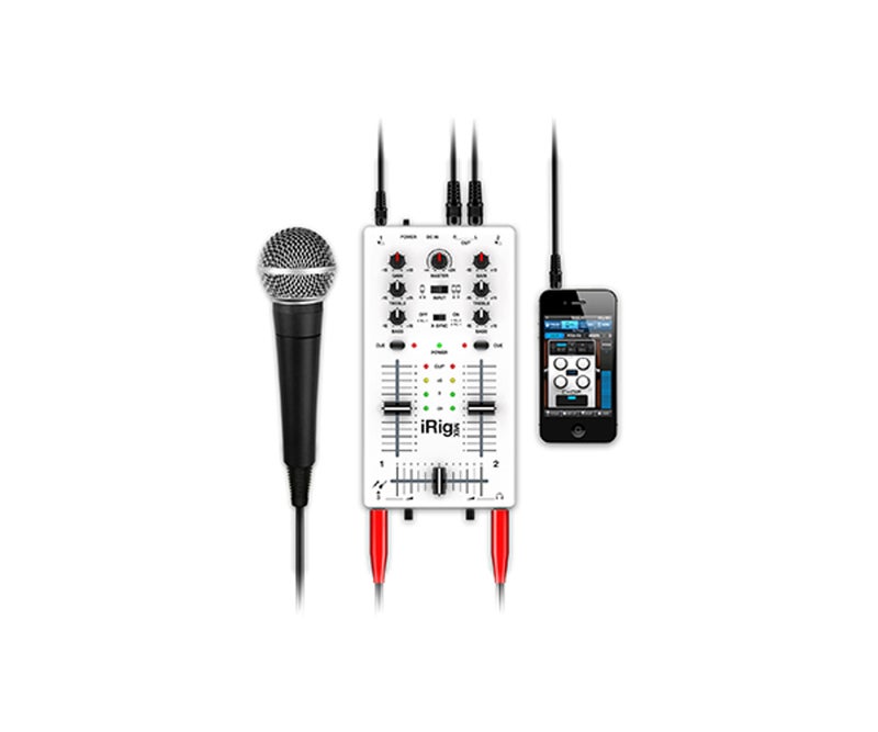 IK Multimedia iRig MIX Portable Mini DJ Mixer for Phone Tablet Dual Channel EQ Crossfader Mobile Audio Mixing Console - Image 4