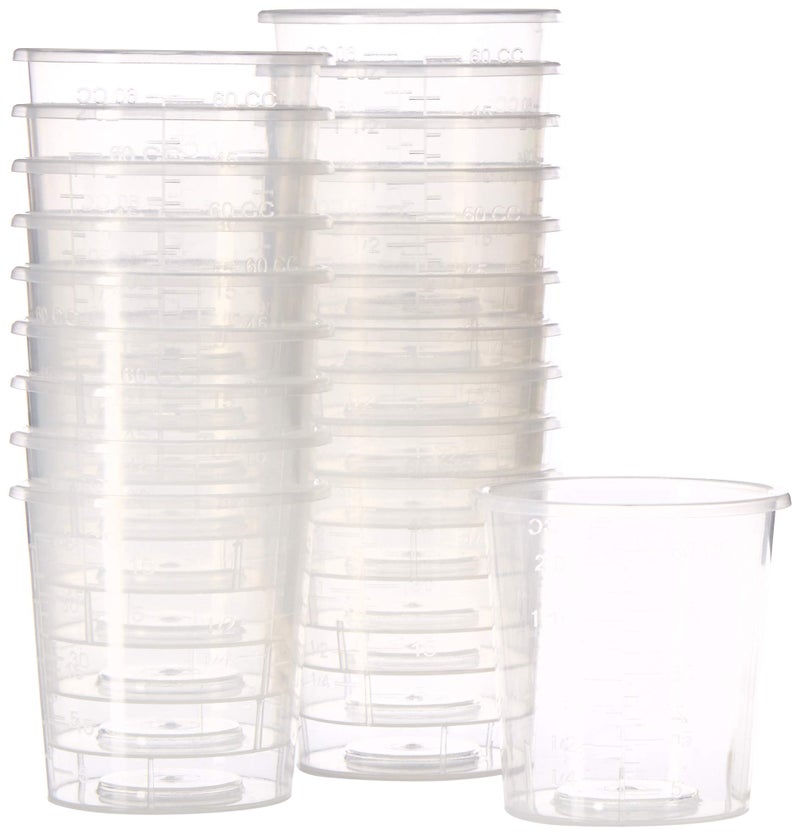 NSI 20 2oz Graduated Cups and 20 Wood Stir Sticks for Mixing Small Batches of Paint, Stain, Epoxy, Resin - Image 4