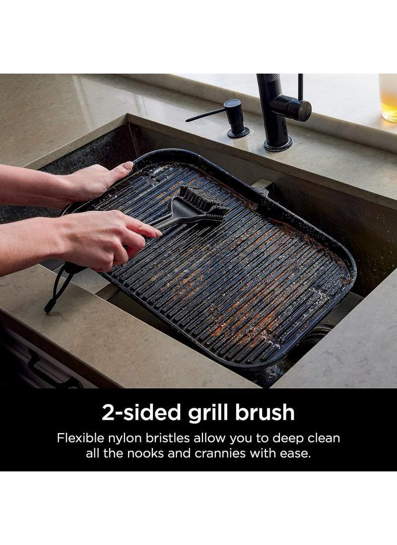 Ninja Ninja XSKBRUSHXL Woodfire Outdoor Grill Cleaning Brush Compatible with All Ninja Woodfire Outdoor Grills OG700 OG800 and OG900 Series NonScratch Heat Resistant Scraper Tool Black  - Image 2