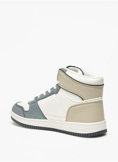 Kappa Men's Panelled High Top Lace-Up Sneakers  - Image 2