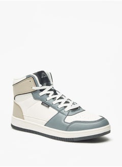 Kappa Men's Panelled High Top Lace-Up Sneakers  - Image 1