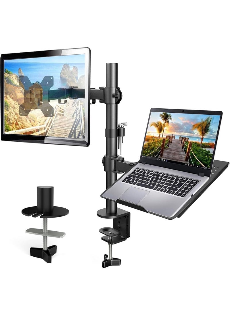 Generic Fully Adjustable Dual Monitor Stand for 13-32 Inch Screens Compatible with Laptops up to 17 Inch  - Image 1