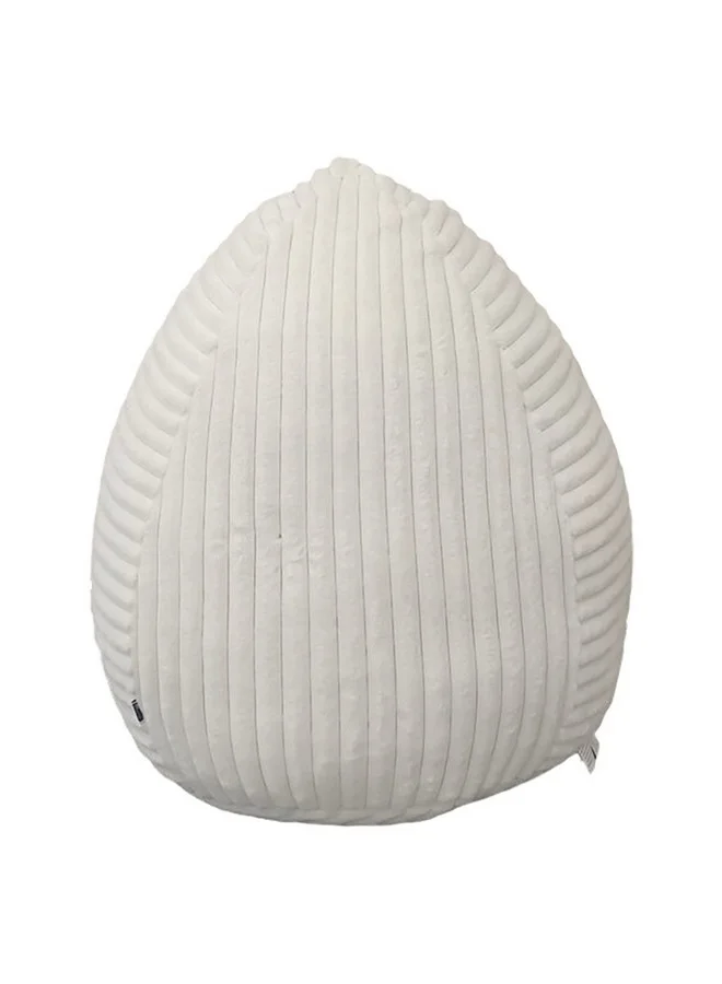 Micasa High Quality Rabbitfur Indoor Bean Bag White 110 x 70 x 70 cm RL-832
