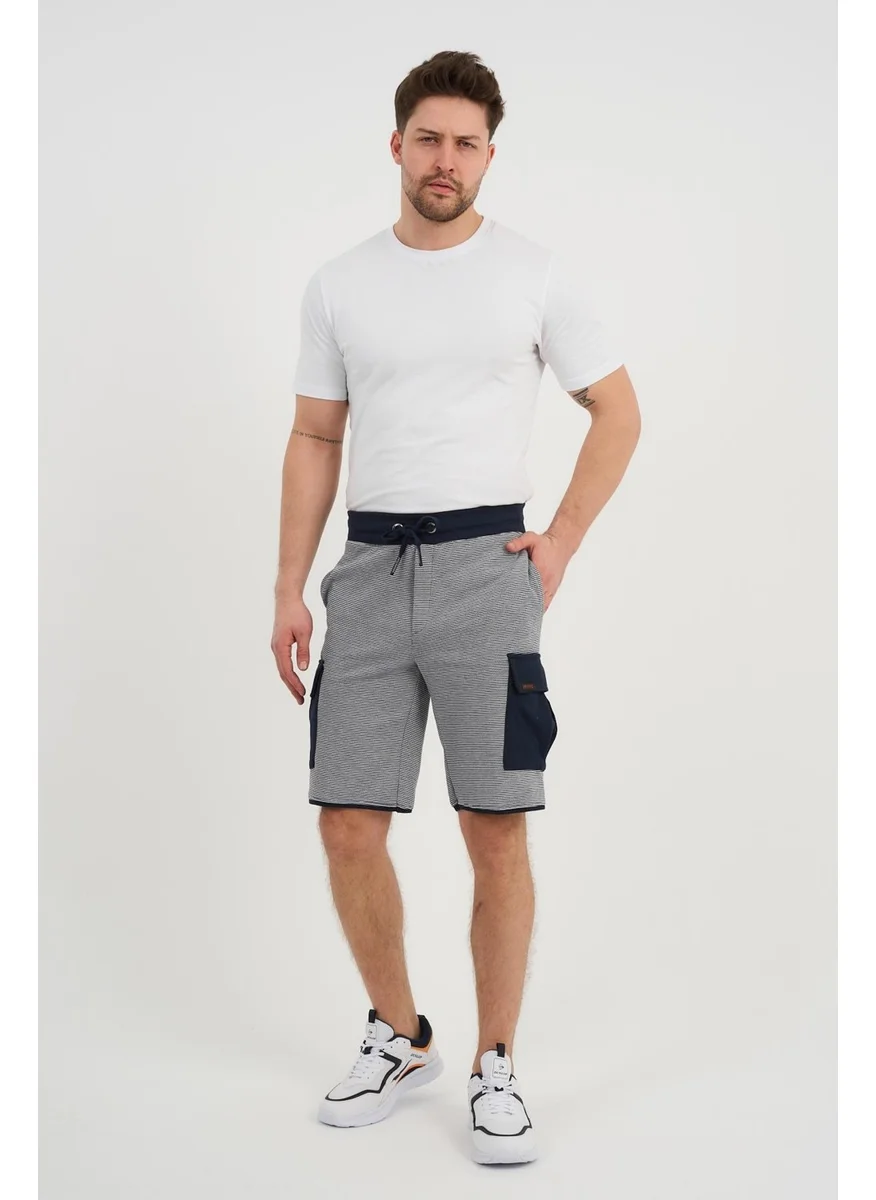 Alexander Gardi Alexandergardı Striped Cargo Pocket Bermuda Shorts (UNIX-65010)