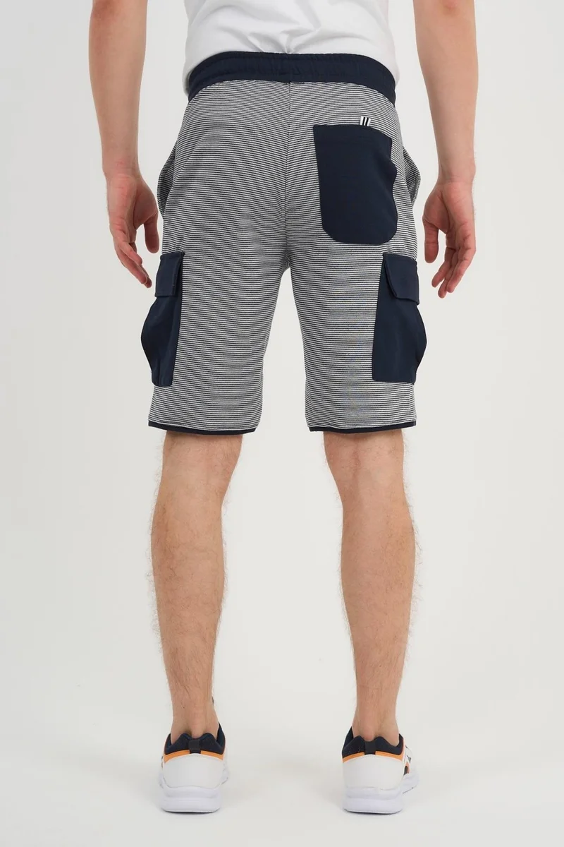 Alexander Gardi Alexandergardı Striped Cargo Pocket Bermuda Shorts (UNIX-65010)