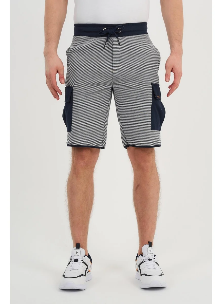 Alexander Gardi Alexandergardı Striped Cargo Pocket Bermuda Shorts (UNIX-65010)