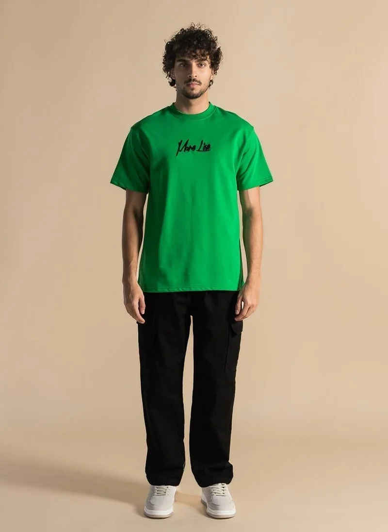 SHAPES DETAIL EMBROIDERED PATCHWORK T-SHIRT