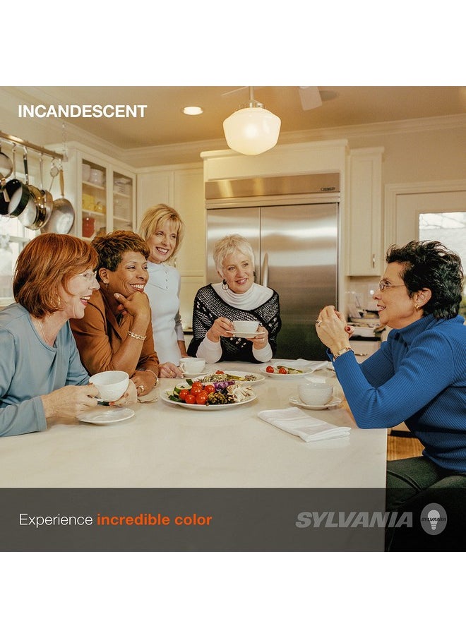 LEDVANCE SYLVANIA Incandescent G25 Décor Globe Light Bulb, 40W, Dimmable, E26 Medium Base, Clear, 2850K, Warm White - 6 Pack (14191)  - Image 3