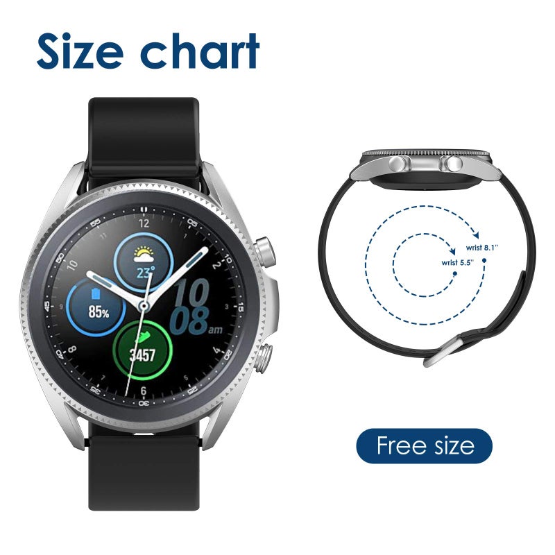 Simpeak 11-Pack 22mm Width Quick Release Watch Band Straps, Women Men Soft Silicone Bands Bracelet Sports Strap Compatible with Samsung Galaxy Watch 3 45mm/Galaxy Watch 46mm/Gear S3 Frontier Classic - Image 3