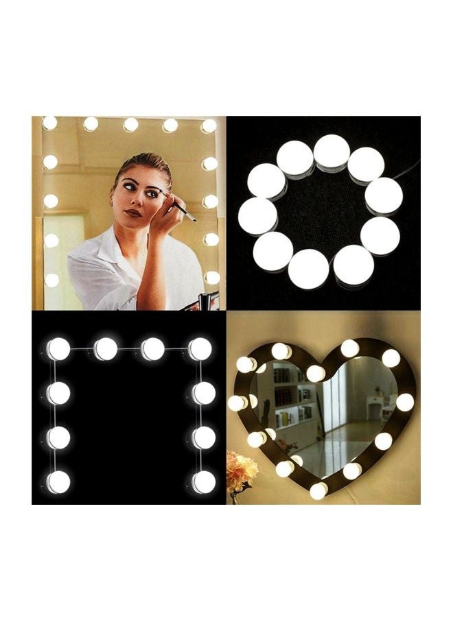 ELTRAZONE 10-Piece Mirror LED Bulb Set White – Bright Vanity Lighting Kit for Makeup Mirrors, USB Powered, Adjustable Brightness, Energy Efficient LED, Easy Installation, Sleek Modern Look  - Image 3