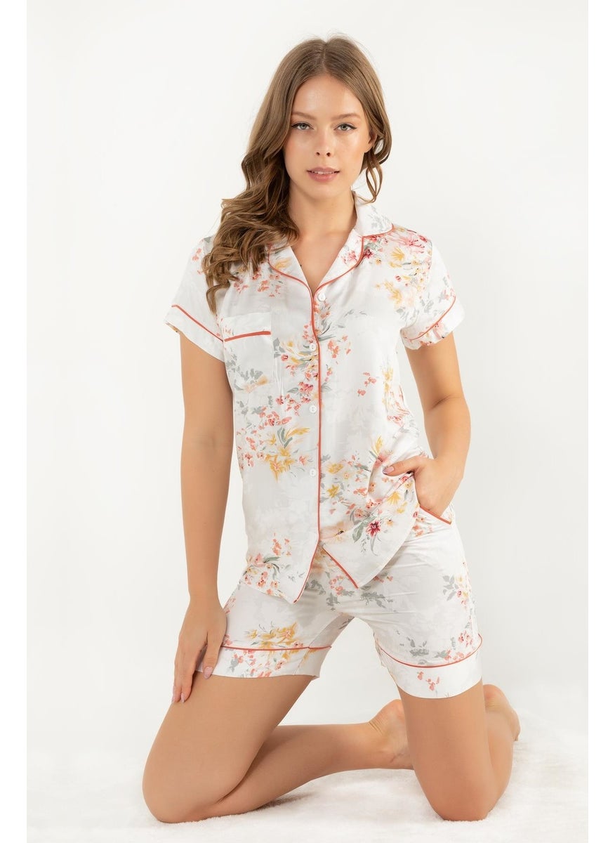 DoReMi Blossom Short Sleeve Shorts Pajamas Set  - Image 3