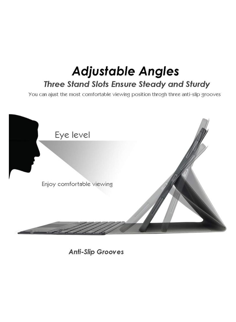 ELTERAZONE iPad Keyboard Case for iPad Apple iPad Pro 11 2018/2020/2021 iPad Cover with Keyboard Built-in Touchpad & Pencil Holder (for iPad 11", Black) - Image 4