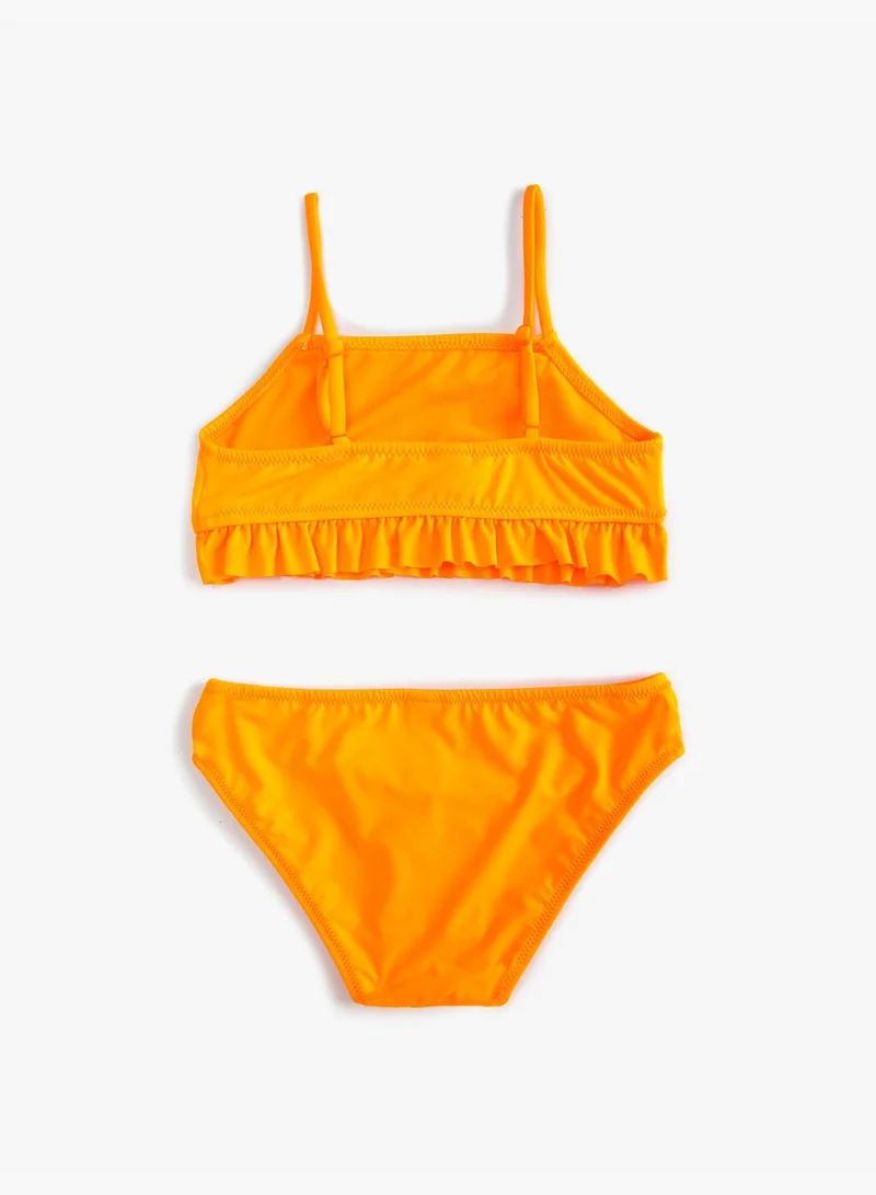 KOTON Bikini Set Ruffle Detail Strappy