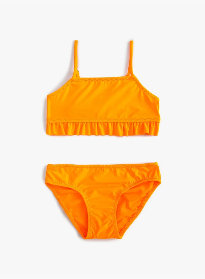 KOTON Bikini Set Ruffle Detail Strappy