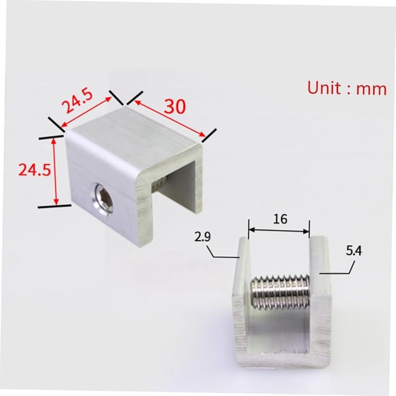 Jojofuny 10Pcs Aluminum Alloy Adjustable Window Security Locks with Key for Sliding Doors Easy Installation - Image 4