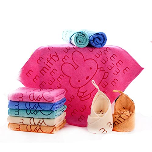 MOM CARE Cotton Microfibre Face Towels For Babies Extra Soft/Quick Dry/Strong Water Absorbent/Napkins Towel For Kids, Boys & Girls, Pack of 3, Multi Color, 400 TC - Image 3